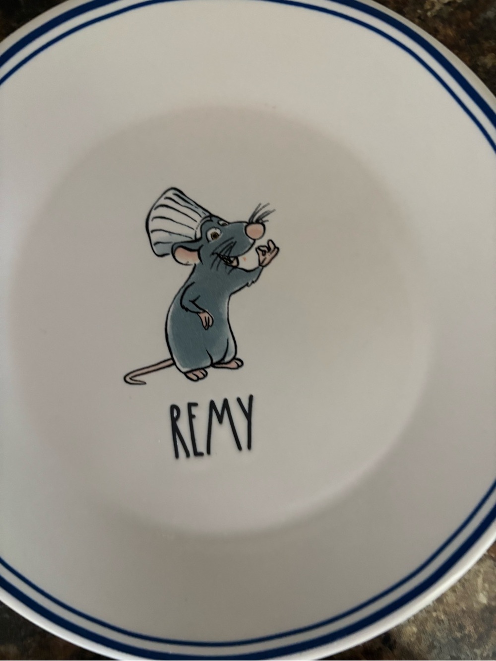 Rae Dunn Disney Remy ratatouille chef appetizer dessert plates, home decor - Picture 4 of 7
